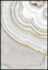 Poster in vero oro rosa a sinistra con agata marrone